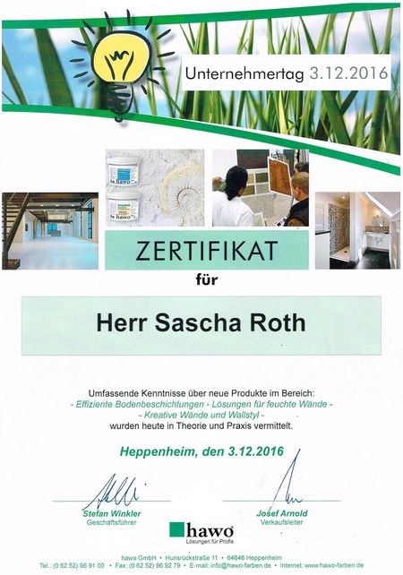 Zertifikat: Kreative Ideen für`s neue Jahr