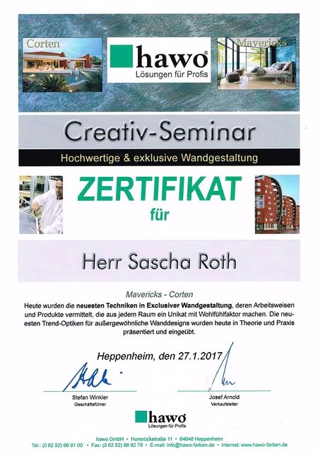 Zertifikat: Creativ-Seminar